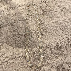 SALE!!!!!Art Deco Vintage Antique Faceted Crystal necklace